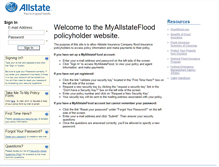 Tablet Screenshot of myallstateflood.com